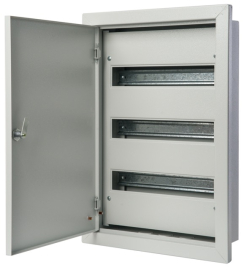 Корпус металлический встраиваемый 550х430х120 ЩРВ-54, ЩРВ, встраиваемый, IP 31,  модулей - 54, металл,  цвет - серый, 30109DEK, Dekraft - PULSAL.RU