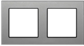 Рамка
GLARE,  2 поста,   цвет - серое стекло,  вертикальная,  горизонтальная,  стекло,  043798 ARL,  043798,  Аrlight
 - PULSAL.RU