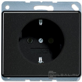 Розетка
SL 500,  без шторок,  с заземлением,  одинарная,  безвинтовые клеммы,   цвет - черный,  пластмасса,  SL520SW,  SL 520 SW,  JUNG
 - PULSAL.RU