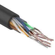 Кабель витая пара U/UTP, cat 5e, PE, 4PR, 24AWG, внешний (бухта 305 м) Кабель витая пара U/UTP, cat 5e, PE, 4PR, 24AWG, внешний (бухта 305 м)