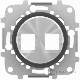 Накладка, кольцо "чёрное стекло"
SKYmoon,  двойная,   цвет - нержавеющая сталь, черное стекло,  металл,  8618.2 CN,  2CLA861820A1501,  ABB
 - PULSAL.RU