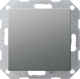 Заглушка
E22,  Edelstahl,   цвет - нержавеющая сталь,  металл,  026820,  0268 20,  Gira
 - PULSAL.RU