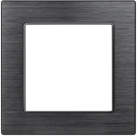 Рамка
PRESTO,  1 пост,   цвет - черный брашированный алюминий,  вертикальная,  горизонтальная,  металл,  043850 ARL,  043850,  Аrlight
 - PULSAL.RU