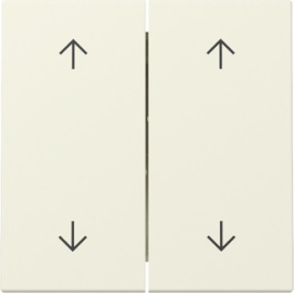 Клавиша двойная со стрелками вверх-вниз (для двух приводов штор) (новое поколение)
Studio,  Standard 55,  E2,  E3,  Event,  Esprit,  без фиксации,  без подсветки,   цвет - кремовый глянцевый,  пластмасса,  329701,  3297 01,  Gira
 - PULSAL.RU