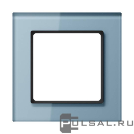 Рамка
A creation,  1 пост,   цвет - серо-голубой,  вертикальная,  горизонтальная,  стекло,  AC581GLBLGR,  AC 581 GL BLGR,  JUNG
 - PULSAL.RU