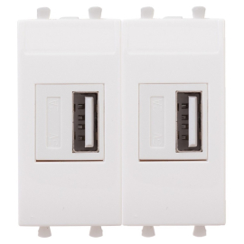 Зарядное устройство USB type-A, 2,1А
Avanti,  USB type-A 5V,  двойная,   цвет - белое облако,  пластмасса,  4400542DKC,  DKC_4400542,  DKC
 - PULSAL.RU