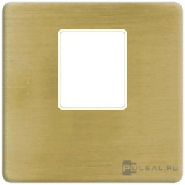 Лицевая панель для разъема Modular Jack (тип Keystone/AMP)
Barcelona,  Madrid,  San Sebastian,  Sevilla,  Toledo,  Vintage Wood,  Vintage Corinto,  Vintage Tapestry,  Vintage Porcelain,  Crystal De Luxe,  Siena,  Firenze,  Granada,  Emporio,  Sanremo,  Belle Epoque,  San Sebastian Surface,  Roma Surface,  Smalto italiano,  одинарная,   цвет - патина матовая (matt patina),  металл,  FD04317PM-A,  FEDE
 - PULSAL.RU