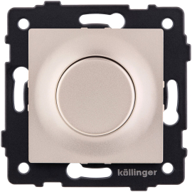Светорегулятор (диммер) 5-500 Вт/ВА, для LED 5-200 Вт/ВА
Aspekt,  Eleganz,  Reflex,  поворотно-нажимной,  с возможностью управления с 2-х мест,  лампы накаливания и галогенные 220В (R),  лампы с индукционным (обмоточным) трансформ.(L),  лампы с электронным (емкостным) трансформ.(C),  диммируемые лампы LED 220В (LEDi тип L),  диммируемые лампы LED 220В (LEDi тип C),   цвет - золотой,  пластмасса,  REA-048GD,  Kollinger
 - PULSAL.RU