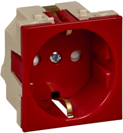 Розетка
MultiDesk,  W45,  со шторками,  с заземлением,  одинарная,  винтовые клеммы,   цвет - красный,  пластмасса,  RN16-113-K,  Systeme Electric
 - PULSAL.RU