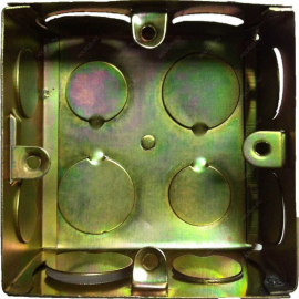 Монтажная коробка квадратная китайско-британского стандарта
Tile,  для сплошных стен,  SB-GI-BOX,  HDL
 - PULSAL.RU