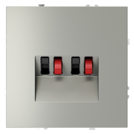 Розетка акустическая
S70,  2 пары,   цвет - сталь,  пластмасса,  VLS060305,  Voltum
 - PULSAL.RU