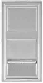 Розетка компьютерная RJ45 UTP
Лючки DDSB,  Лючки DFB,  одинарная,   цвет - алюминий,  пластмасса,  DECF12ALM6,  Donel
 - PULSAL.RU