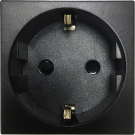 Розетка
Лючки DDSB,  Лючки DFB,  со шторками,  с заземлением,  одинарная,  безвинтовые клеммы,   цвет - черный,  пластмасса,  DF6AN,  Donel
 - PULSAL.RU