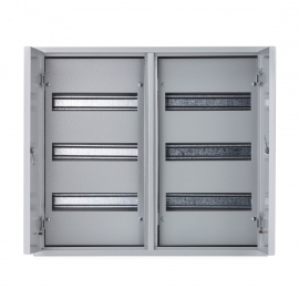 Корпус металлический навесной 520х585х120 ЩРН-72, ЩРН, навесной, IP 31,  модулей - 72, металл,  цвет - серый, 30212DEK, Dekraft - PULSAL.RU