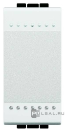 Выключатель
LivingLight,  LivingLight AIR,  одноклавишный,  без подсветки,   цвет - белый,  пластмасса,  N4001A,  BTicino
 - PULSAL.RU