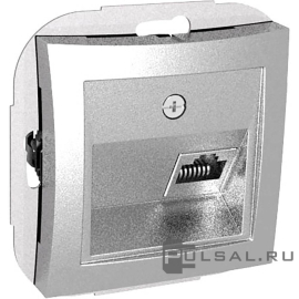 Розетка компьютерная RJ45 Cat.5e (UTP)
Дуэт,  одинарная,   цвет - серебристый,  пластмасса,  WDE000383,  Schneider Electric
 - PULSAL.RU Розетка компьютерная RJ45 Cat.5e (UTP)
Дуэт,  одинарная,   цвет - серебристый,  пластмасса,  WDE000383,  Schneider Electric
 - PULSAL.RU