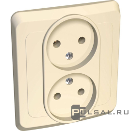 Розетка
Этюд,  со шторками,  без заземления,  двойная,  винтовые клеммы,   цвет - кремовый,  пластмасса,  PC16-006K,  Schneider Electric
 - PULSAL.RU