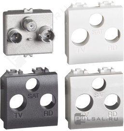 Розетка одиночная
LivingLight,  LivingLight AIR,  телевизионная (TV),  спутниковая (SAT),  радио (R),  тройная,   цвет - антрацит, алюминий, белый,  пластмасса,  LN4210M2D,  BTicino
 - PULSAL.RU