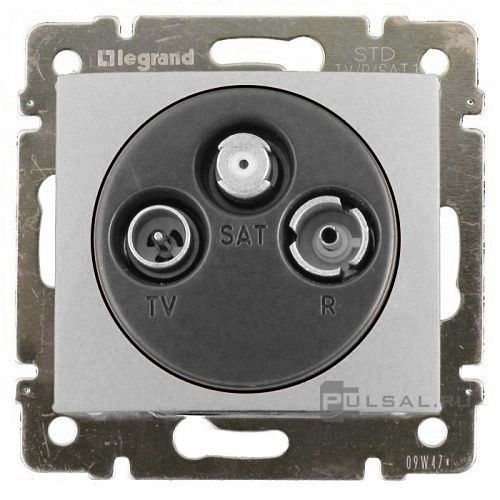 Розетка проходная 14 dB
Valena,  телевизионная (TV),  спутниковая (SAT),  радио (R),  тройная,   цвет - алюминий,  пластмасса,  770137,  7 701 37,  Legrand
 - PULSAL.RU Розетка проходная 14 dB
Valena,  телевизионная (TV),  спутниковая (SAT),  радио (R),  тройная,   цвет - алюминий,  пластмасса,  770137,  7 701 37,  Legrand
 - PULSAL.RU