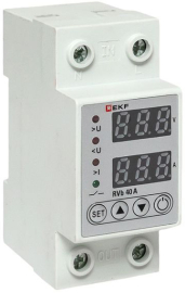 Реле напряжения и тока с дисп. RVb 40A EKF PROxima, 1НО, 40А, 220В AC, rvb-m40a, EKF - PULSAL.RU Реле напряжения и тока с дисп. RVb 40A EKF PROxima, 1НО, 40А, 220В AC, rvb-m40a, EKF - PULSAL.RU