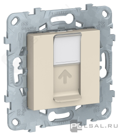 Розетка компьютерная RJ45 Cat.6 (UTP)
Unica New Pure,  Unica New Studio,  одинарная,   цвет - бежевый,  пластмасса,  NU541544,  Schneider Electric
 - PULSAL.RU Розетка компьютерная RJ45 Cat.6 (UTP)
Unica New Pure,  Unica New Studio,  одинарная,   цвет - бежевый,  пластмасса,  NU541544,  Schneider Electric
 - PULSAL.RU