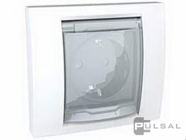 Розетка моноблок
Unica Базовая,  Unica Хамелеон,  со шторками,  с крышкой,  с заземлением,  одинарная,  винтовые клеммы,   цвет - белый,  пластмасса,  IP 44,  MGU61.037.18,  Schneider Electric
 - PULSAL.RU