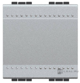 Переключатель
LivingLight,  LivingLight AIR,  одноклавишный,  без подсветки,  с возможностью подсветки,   цвет - алюминий,  пластмасса,  NT4003M2N,  BTicino
 - PULSAL.RU