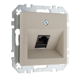 Розетка компьютерная RJ45 Cat.6 (UTP)
Epsilon,  Retro Liregus,  одинарная,   цвет - кремовый матовый,  пластмасса,  IKL-001-01.R/ONC,  29-136,  LIREGUS
 - PULSAL.RU