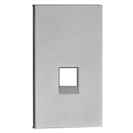 Накладка для механизма розетки RJ45
Soft Touch,  одинарная,   цвет - серый матовый,  пластмасса,  AS07M2,  MEITON
 - PULSAL.RU