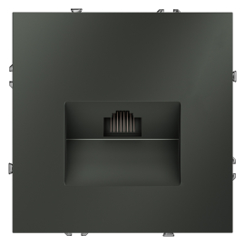 Розетка компьютерная RJ45 Cat.6 (UTP)
S70,  одинарная,   цвет - титан,  пластмасса,  VLS060106,  Voltum
 - PULSAL.RU