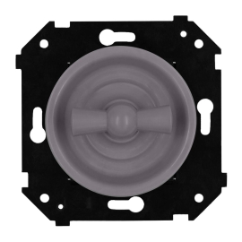 Выключатель
Шедель Бриз,   цвет - титан матовый,  пластмасса,  B3-202-26M,  Bironi
 - PULSAL.RU