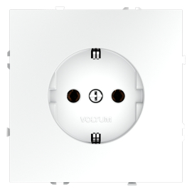 Розетка
S70,  без шторок,  с заземлением,  одинарная,  безвинтовые клеммы,   цвет - белый матовый,  пластмасса,  VLS040102,  Voltum
 - PULSAL.RU