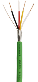Кабель для шины KNX EIB, 2x2x0,8 EIB-Y(ST)Y, PVC GN (green) (бухта 100м)
