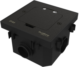 Лючок MultiDesk с монтажной коробкой для бетонных полов (без розеток)
MultiDesk,  W45,  напольная,  1 пост,   цвет - черный матовый,  металл,  IP 44,  MDK20202MBC,  Systeme Electric
 - PULSAL.RU